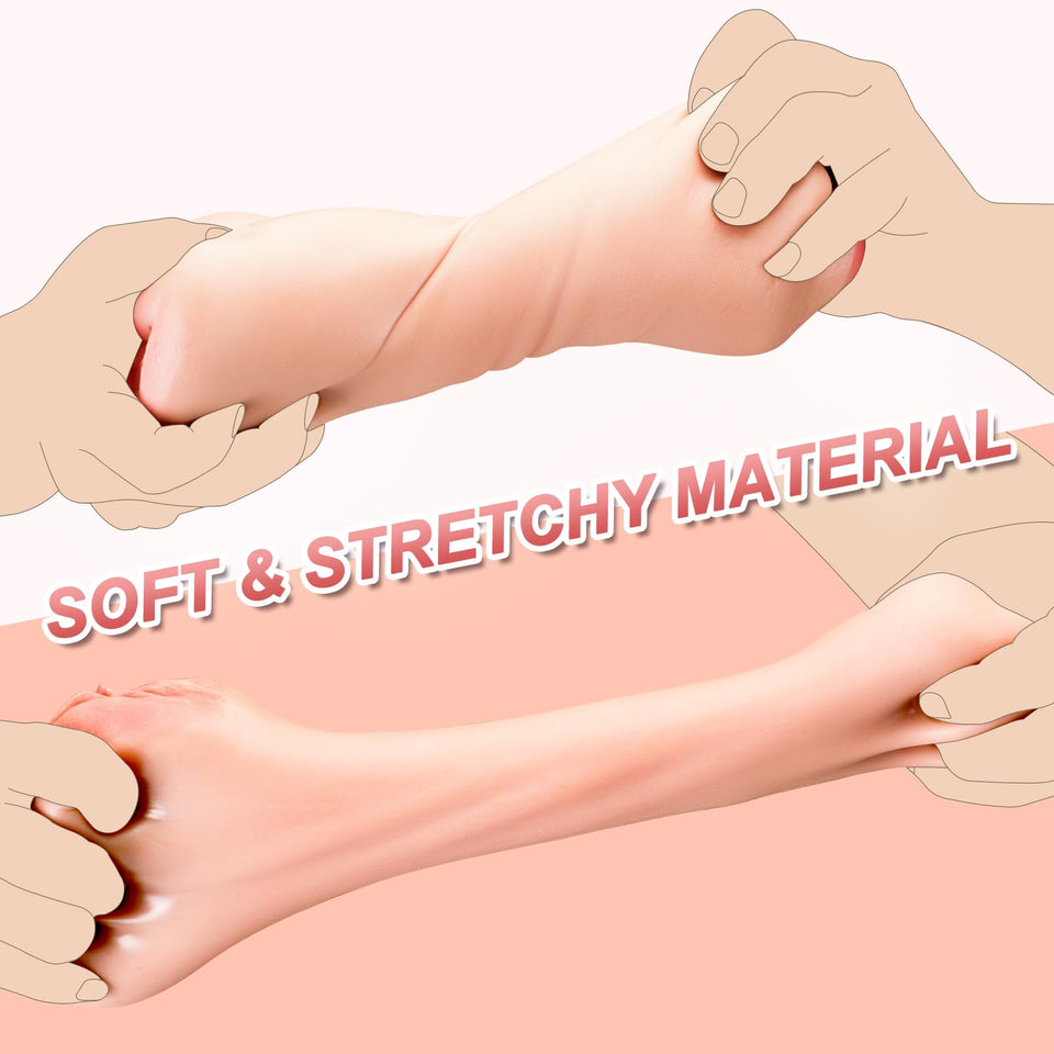 miilkit 3 in 1 Pocket Pussy Male Masturbator - Realistic Flesh Penis Stimulation, Tight Anus & Mouth Blowjob Stroker for Men