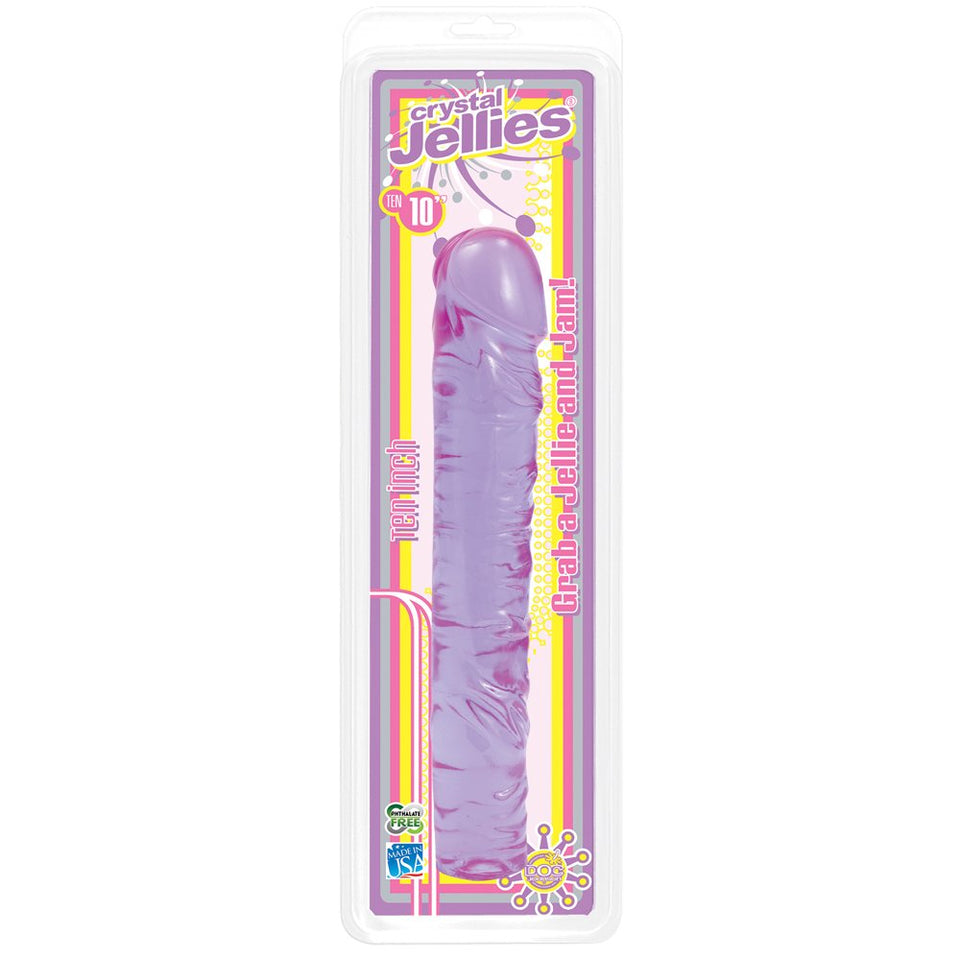 Crystal Jellies Classic Dong Purple 10In