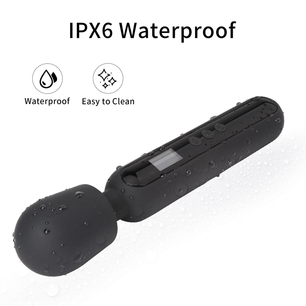 Vibrator Wand Sex Toy Cordless Wand Massager for Women Clitoral Stimulation, Wand Vibrator G Spot Vibrating Wand for her with LC