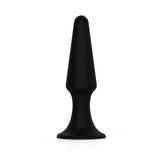 Naughty Anal Butt Plug - Silicone, Trainer, Prostate Massage, Adult Sex Toy, Black, Medium