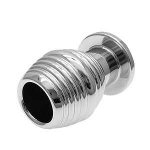 Metal Thread Hollow Enema Anal Plug Anal Dilation Vaginal Dilator, Anus Peep Adult Sex Toy