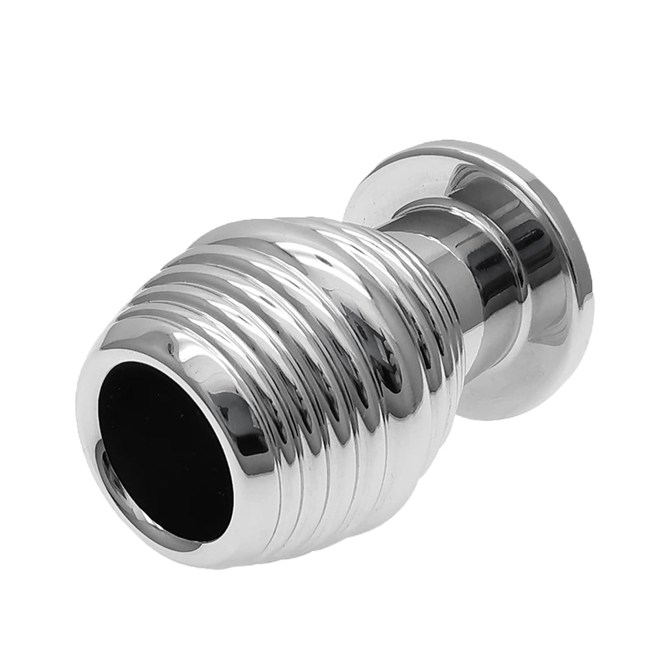 Metal Thread Hollow Enema Anal Plug Anal Dilation Vaginal Dilator, Anus Peep Adult Sex Toy