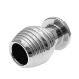 Metal Thread Hollow Enema Anal Plug Anal Dilation Vaginal Dilator, Anus Peep Adult Sex Toy