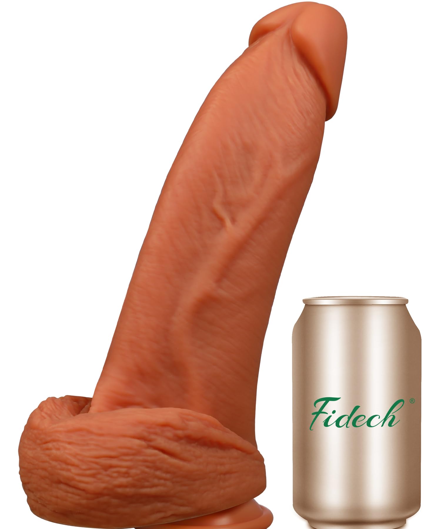 FIDECH Big Monster Dildo Sex Toys, 10  *2.5  Diameter Huge Realistic Dildos with Strong Suction Cup for Strap On or Hands-Free P