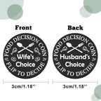 Husband Wife Gift Food Decision Coin Gift Valentines Day Anniversary Birthday Gift for Couple Women Men Gift for Couple Husband