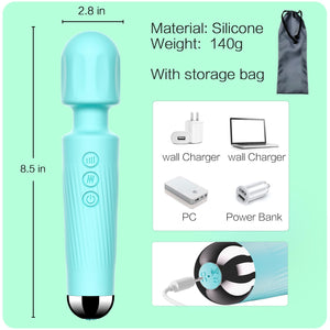 SANJIANKE Vibrator Wand Sex Toys,Female Clit Stimulator Vibrators,Vibrator for Woman,Adult Sex Toys Tools,Gifts for Women,20 Pat