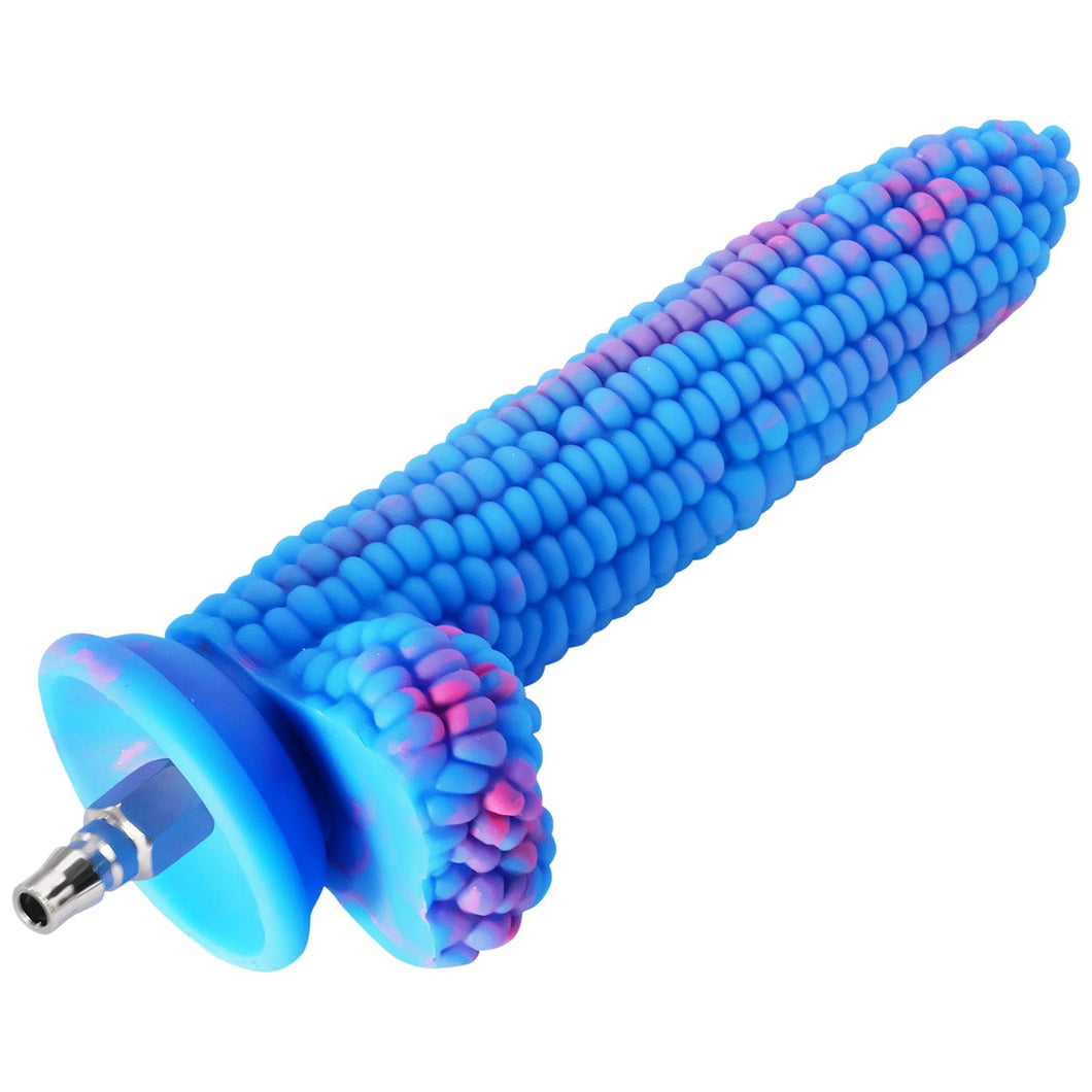 FREDORCH Realistic Silicone Dildo for Sex Machine Vac-U-Lock with Quick Air Connector Device User (Blue, 20.5cm/8inch)
