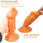 6.1in Liquid Silicone Anal Plug, Butt Plug for Anal Expansion and Training,Fuirre Dildo Shape Anal Trainer,Anal-Vaginal Stimulat