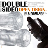 Manual Sucking Insertion Male Masturbators, TOHERXIZ Flexble Pocket Pussy Stroker with TPE Spiral Textured Masturbation Sleeve B