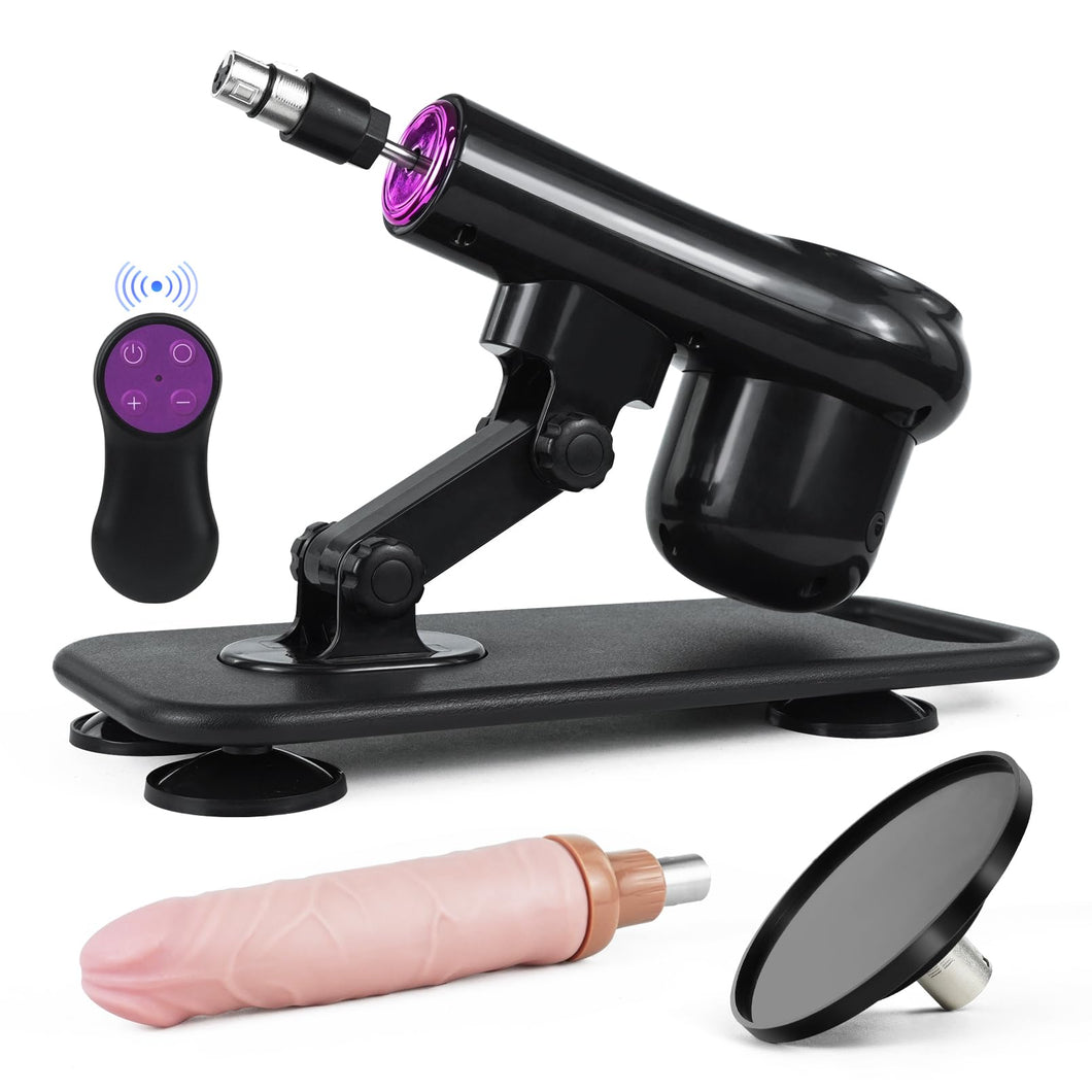 Sex Machine,Automatic Thrusting Sex Machine for Women and Men,3XLR Connector Love Machine with Dildo and Suction Cup Attachments