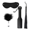 4Pcs Sex Feather Bondage Paddle Set.Leather Whip Spanking Whip for Couples Role Play Accessories,Bondage Restraint Sex Flogger P