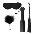 4Pcs Sex Feather Bondage Paddle Set.Leather Whip Spanking Whip for Couples Role Play Accessories,Bondage Restraint Sex Flogger P