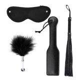 4Pcs Sex Feather Bondage Paddle Set.Leather Whip Spanking Whip for Couples Role Play Accessories,Bondage Restraint Sex Flogger P