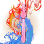 Crystal Glass Dildo Prostate Massager G Spot Stimulator,Long Glass Dildo Crystal Penis Thruster Pleasure Wand Anal Plug Vaginal