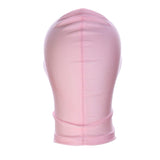 Women and Men Bondage Hood Mask (Pink-1)