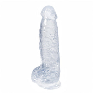 Soft Thick Realistic Dildo,Clear Big Dildo,8.3 ' ' Ultra Soft Lifelike Silicone Huge Dildo with Strong Suction Cup,Men Penis G S