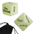 Naughty Sex Dice Set for Adults Couple Funny Glow in The Dark Love Dice for Anniversary Valentines Couple Game Choices,60 Ways t