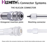 Hismith Hyper Realistic Silicone Dildo with KlicLok System for Hismith Premium Sex Machine, Erected Penis with Vivid Veins, 7.2'