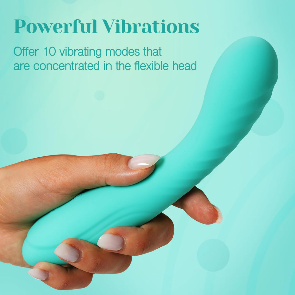 Tracy's Dog Powerful G Spot Vibrator for Deep Penetration, Adult Sex Toys for Women and Couples, Full Silicone Soft Vibrating Di