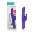 CalExotics Bounding Bunny - Waterproof Rabbit Vibrator Toy for Couples - Adult Sex Clitoral G Spot Massager - Purple