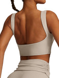 Sports Bra for Women with High Support Wireless Padded Workout Fitness Compression Bra Longline High Neck Yoga Crop Tops