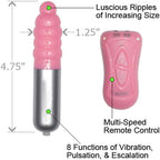 Nasstoys 8 Function Mini Pleaser Ultra Quiet Massager, Pink