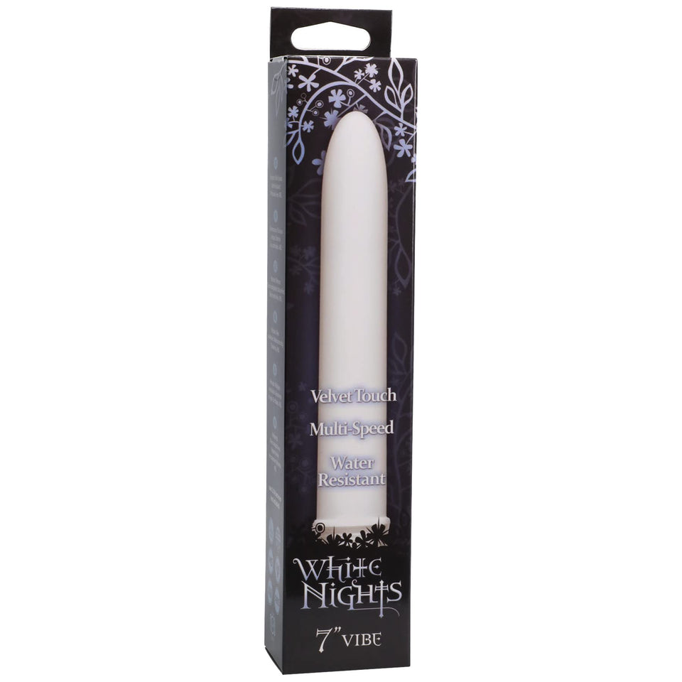 Doc Johnson White Nights 7-Inch Velvet Touch Vibrator