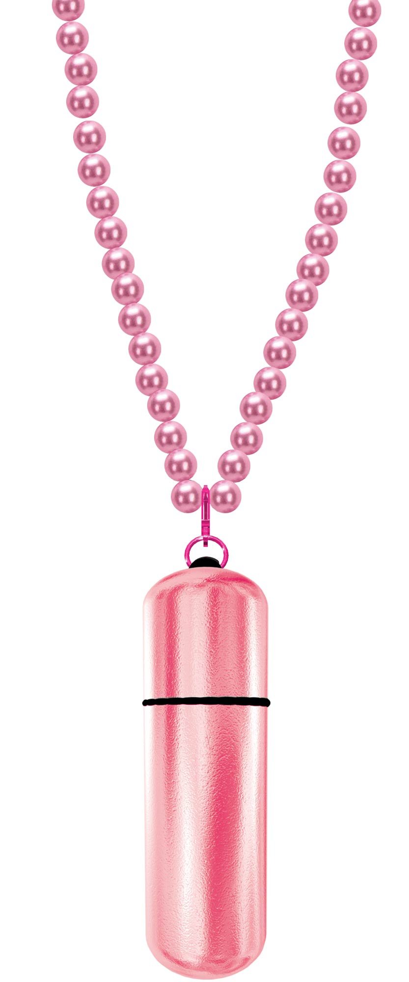 Power Bullet Mivibe 22'' Pearl Necklace With Detachable 3-Speed Power Bullet, Pink Necklace/Pink Bullet