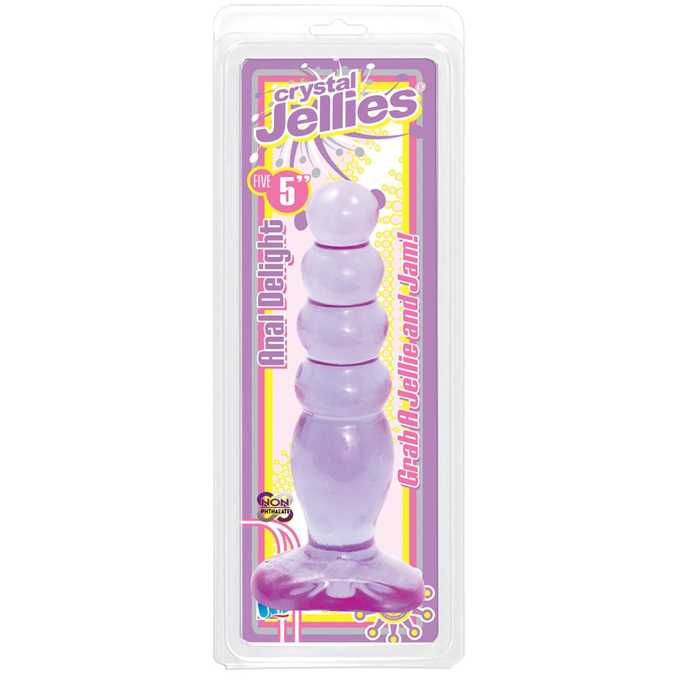 Crystal Jellies Anal Delight Purple 5In