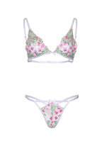 2 Pc Embroidered Floral Sheer