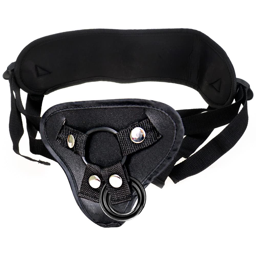 Adjustable Sex Strap On Harness for Women, Wide Bondage strapon with 4 Units Ring Strapless All Dildo Straps, Adult Sex Toy for