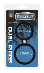 Me You Us Dual Ring Double Cring Set Blk