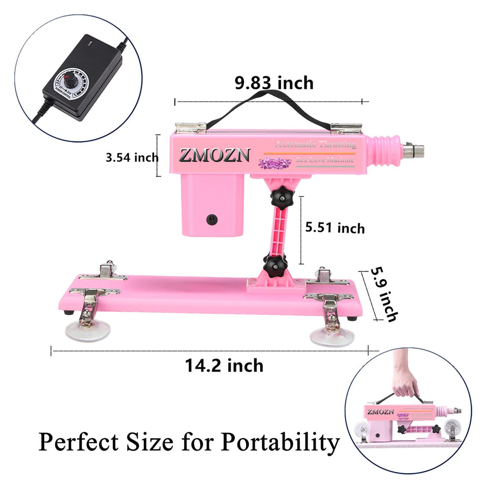 ZMOZN Automatic Sex Machine Adult Sex Toys Thrusting Dildo Machine with 3 XLR Connector Fucking Machine 6 Attachments for Women