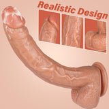 11.4 Inch Realistic Silicone Long Dildo, with Huge Strong Suction Cup Dildos for Hands-Free Play, Sex Toys for Couples Male Fema