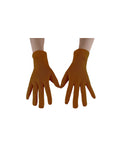 Seeksmile Adult Spandex Gloves Wrist Length Halloween Cosplay Costume Glove (Free Size, brown)