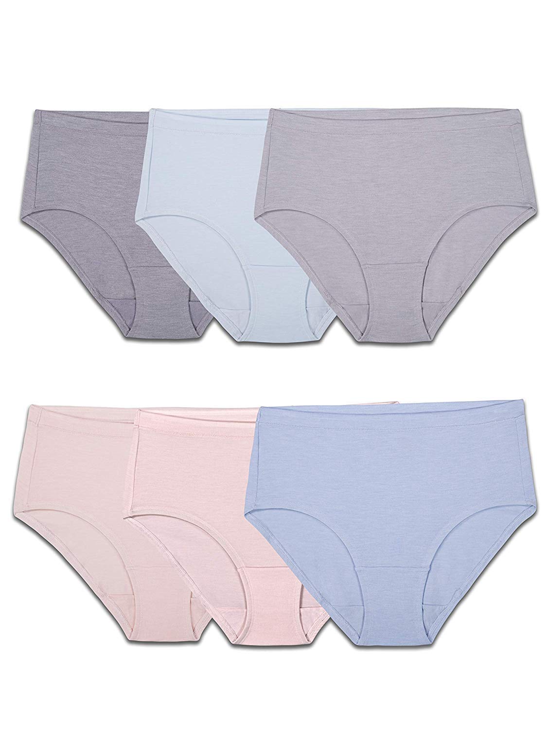 Fruit of the Loom Womens Beyondsoft Underwear, Super Soft Designed with Comfort in Mind, Available in Plus Size, Low Rise Brief