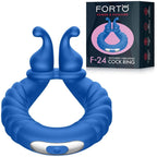 Forto F-24: Sili Textur Vib Cockring Bl