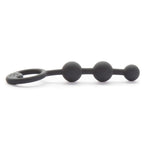 Fifty Shades Of Grey Carnal Bliss Black Silicone Anal Pleasure Beads - Petite Size - 3.5 Inch