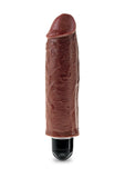 (D) King Cock 6 Vibrating Sti Brown ''