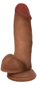Jock Dark Bareskin Dildo with Balls - 7 Inch
