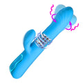 XR PLAY HARD Rotating Beaded Silicone Rabbit Vibrator for Women & Couples. Rotating Head and Stimulating Beads. Triple Motor Rab