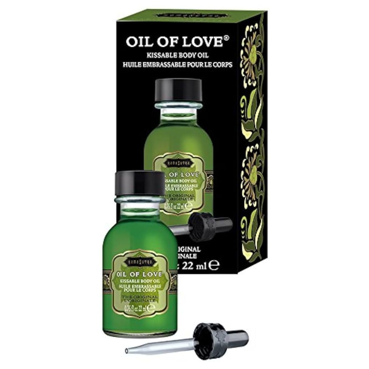 Kama Sutra Oil Of Love The Original - .75 Fl Oz - Kissable Warming Body Topping For Oral Foreplay Fun, Delicious Lickable Flavor
