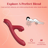 Tracys Dog Rabbit Sucking Vibrator - Adult Sex Toys for Clitoral G Spot Stimulation, 3 Suction & 10 Vibration & Come-Hither Mode