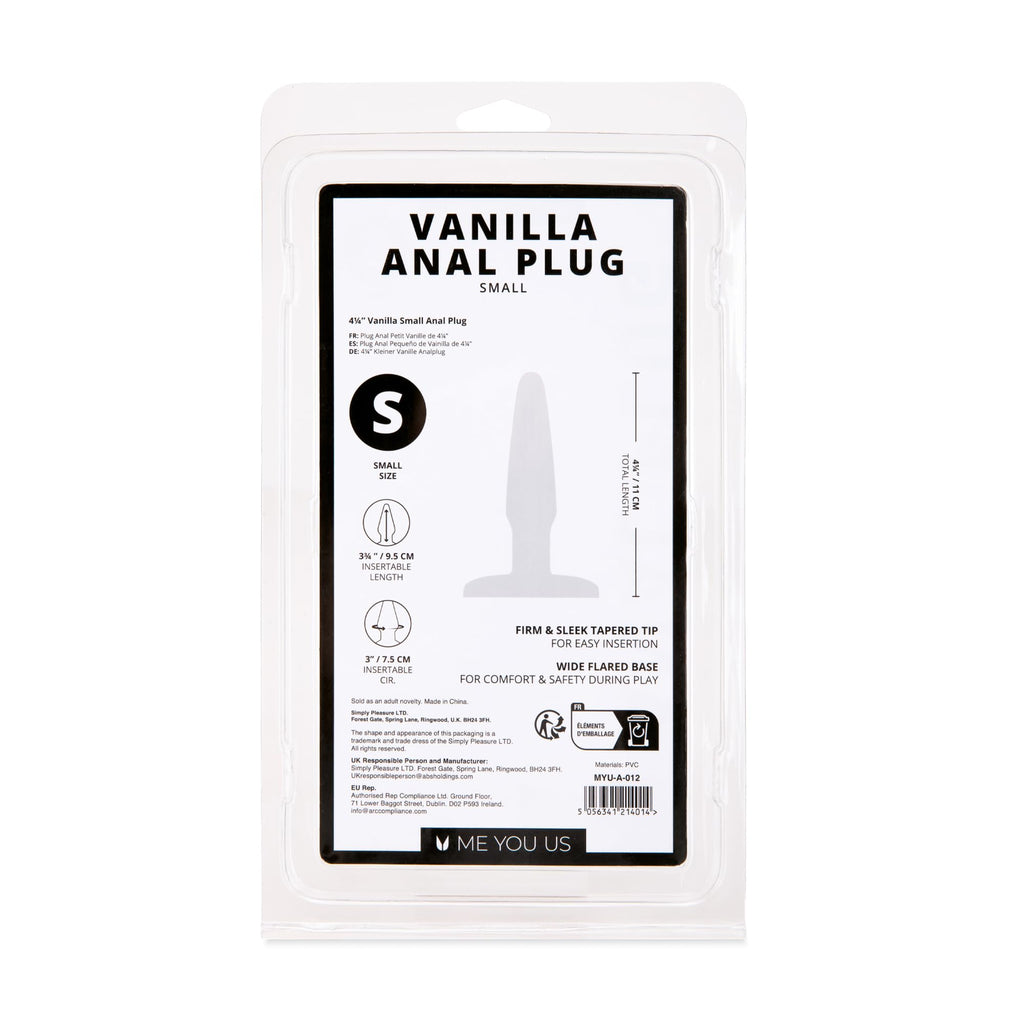 Me You Us Vanilla Small Anal Plug
