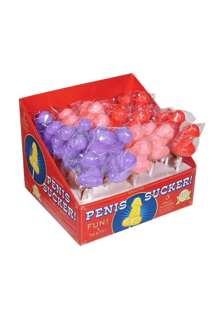 Candy Prints Penis Suckers Display