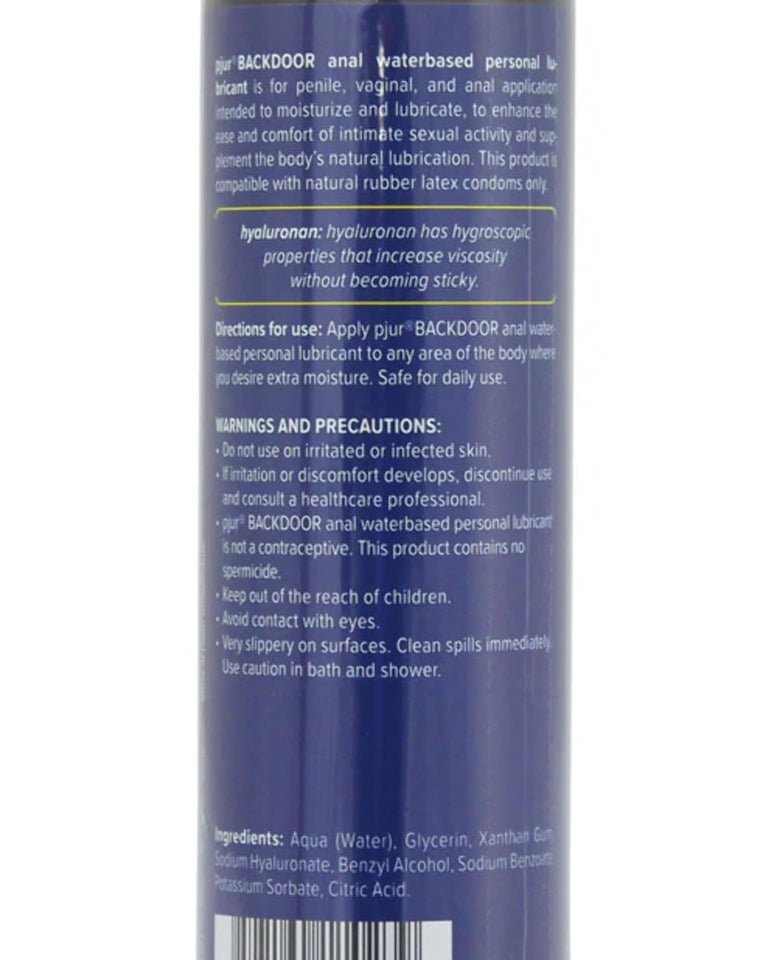 Pjur Backdoor Anal Water-Based Personal Lubricant 3.4Oz
