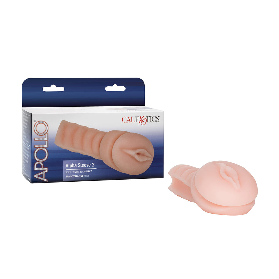 California Exotic Novelties Apollo Replacement Sleeve Alpha Sleeve 2 Vagina, Ivory