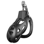 Male Chastity Cage, Large Chastity Device with 5 Sizes Rings and Invisible Lock for Man Penis Exercise Bondage Gear & Accessorie