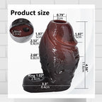 Thicker Wide Hollow Penis Sleeve Cuff,Silicone Soft Men Penis Extender with Cock Ring,Black Elastic Penis Enlarge Prolong Pump,