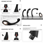 Heuceo Silicone Butt Plug Trainer Set 3 Shape Anal Plug Kit, Male Prostate Stimulate Massager G-spot Stimulation Anal Beads Dild